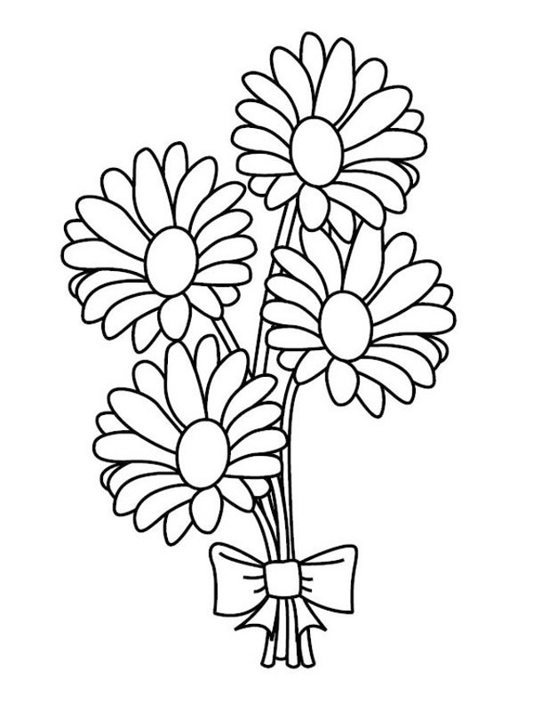 kwiaty kolorowanka