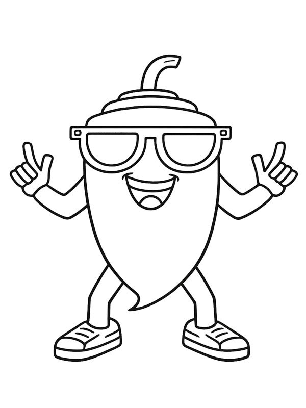 Chillin Chili (Steal a Brainrot) kolorowanka