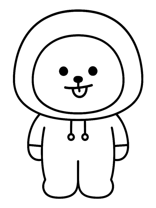 Chimmy (BT21) kolorowanka