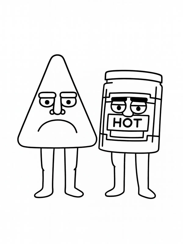 Chipso and Queso kolorowanka