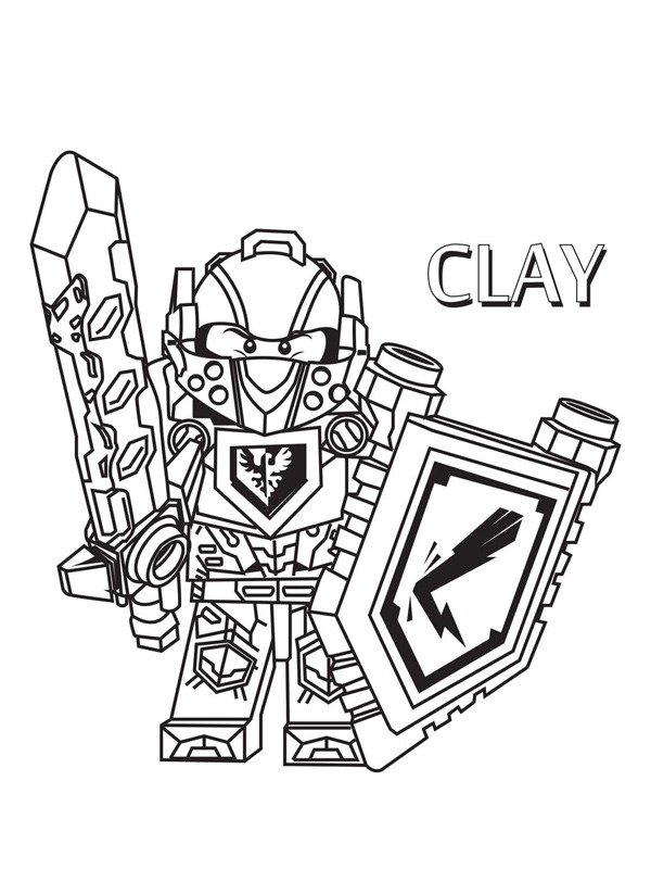 Clay (Nexo Knights) kolorowanka