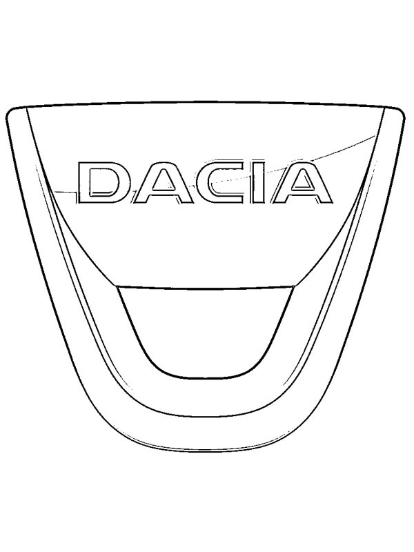Dacia logo kolorowanka