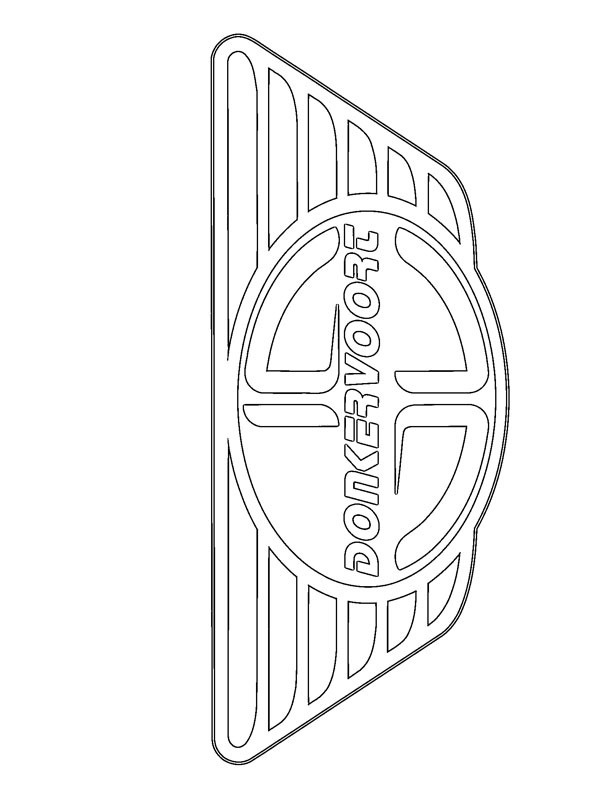 Donkervoort logo kolorowanka
