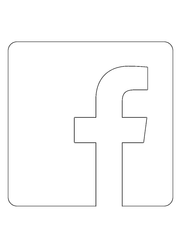 Facebook logo kolorowanka