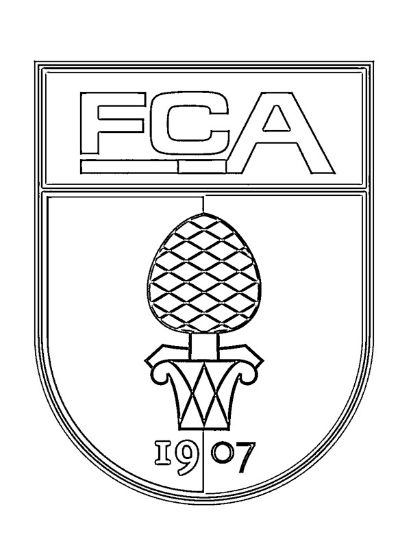 FC Augsburg kolorowanka