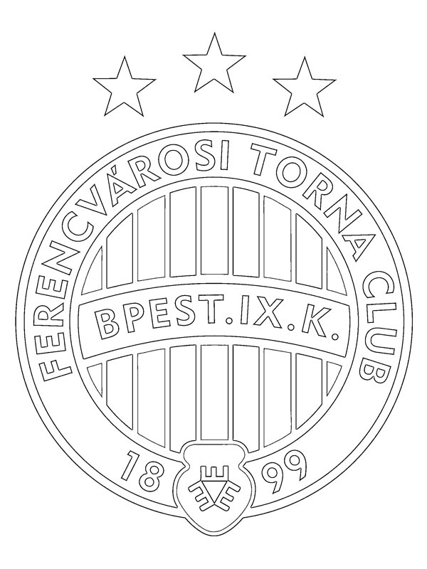 kolorowanka Ferencvárosi TC | ladnekolorowanki.pl