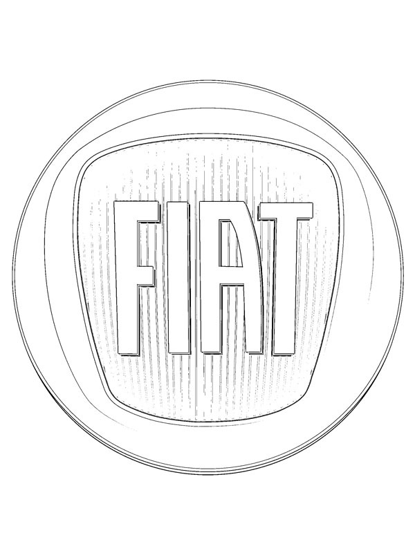Fiat Logo kolorowanka