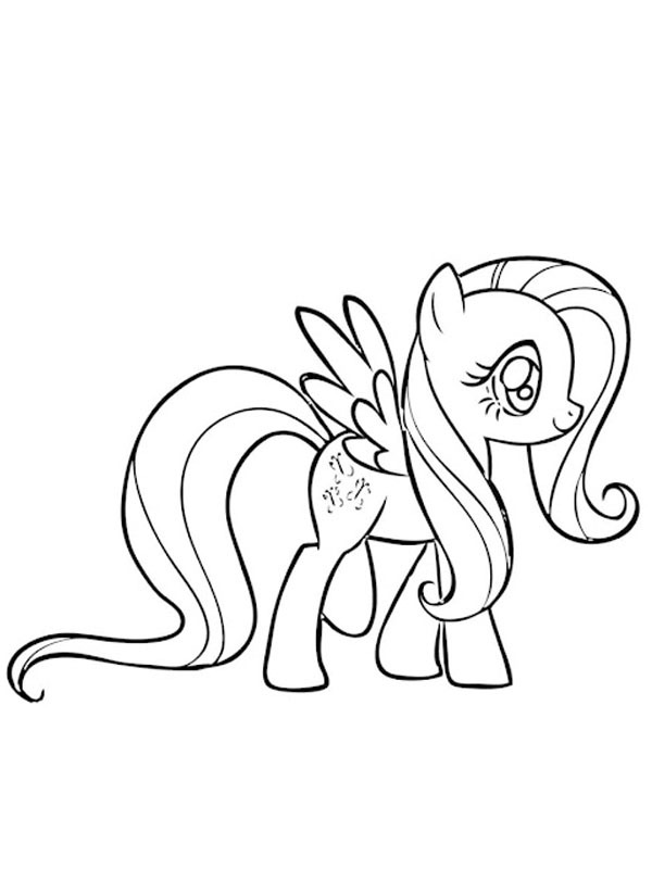 Fluttershy (My Little Pony) kolorowanka