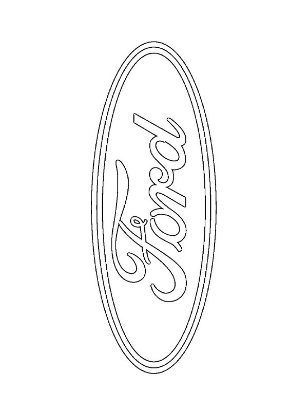 Ford logo kolorowanka