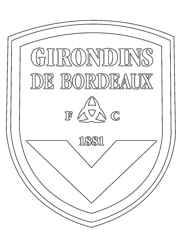 Girondins Bordeaux kolorowanka