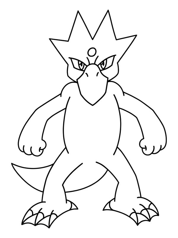 Golduck (Pok&eacute;mon) kolorowanka