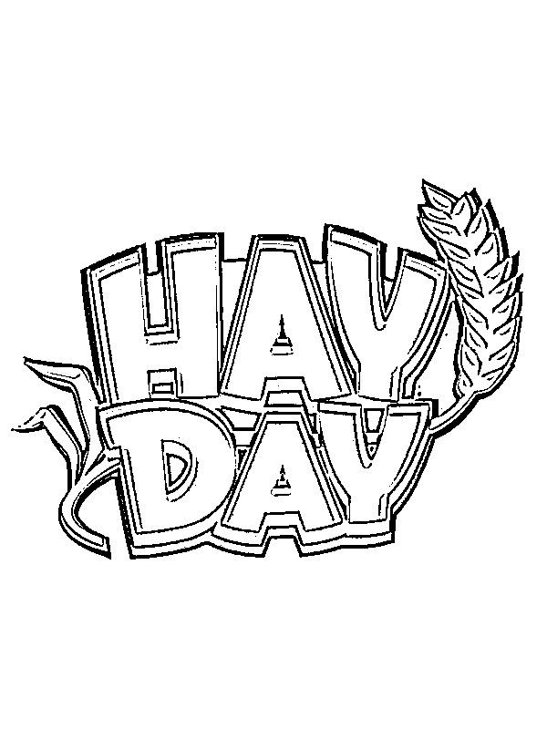 Hay Day logo kolorowanka