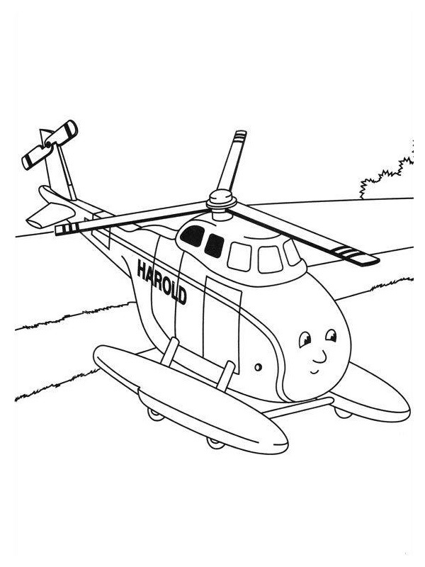 Helikopter Harold kolorowanka