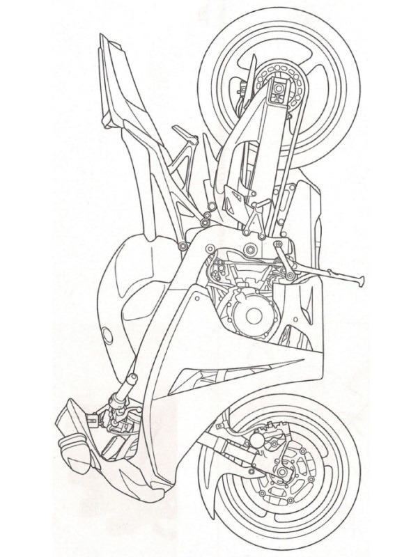 Honda CBR1000RR kolorowanka