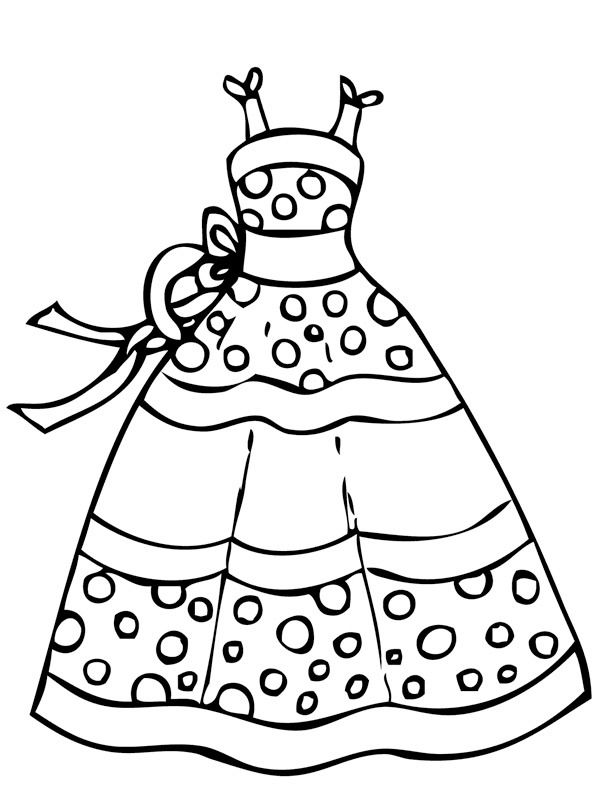 Suknia kolorowanka