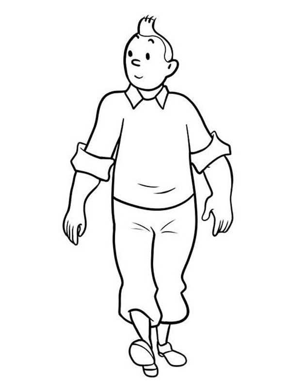 Tintin kolorowanka