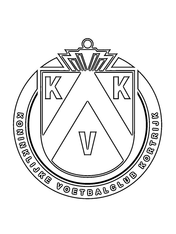 KV Kortrijk kolorowanka