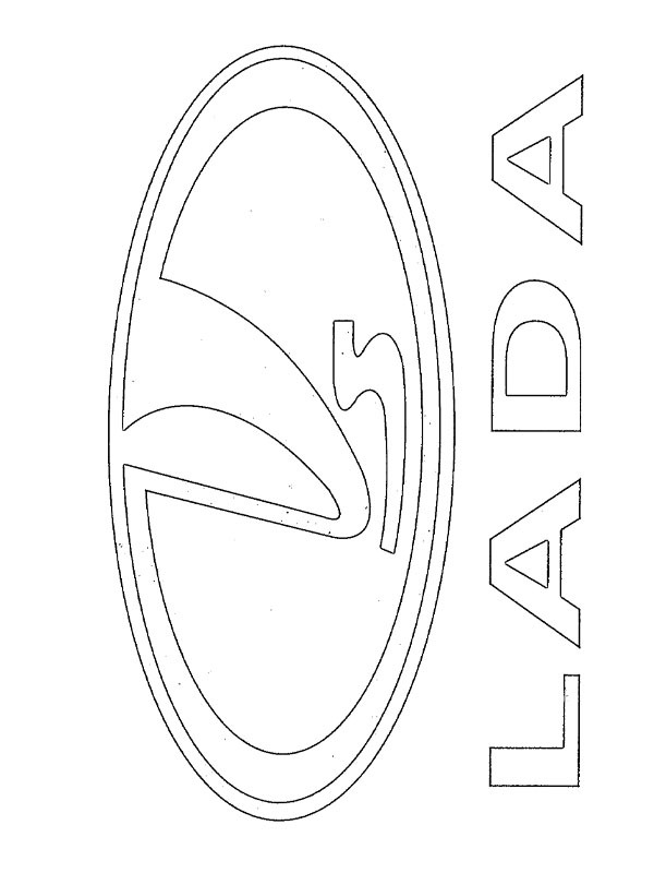 Łada logo kolorowanka
