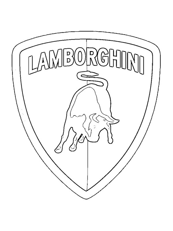 Lamborghini logo kolorowanka