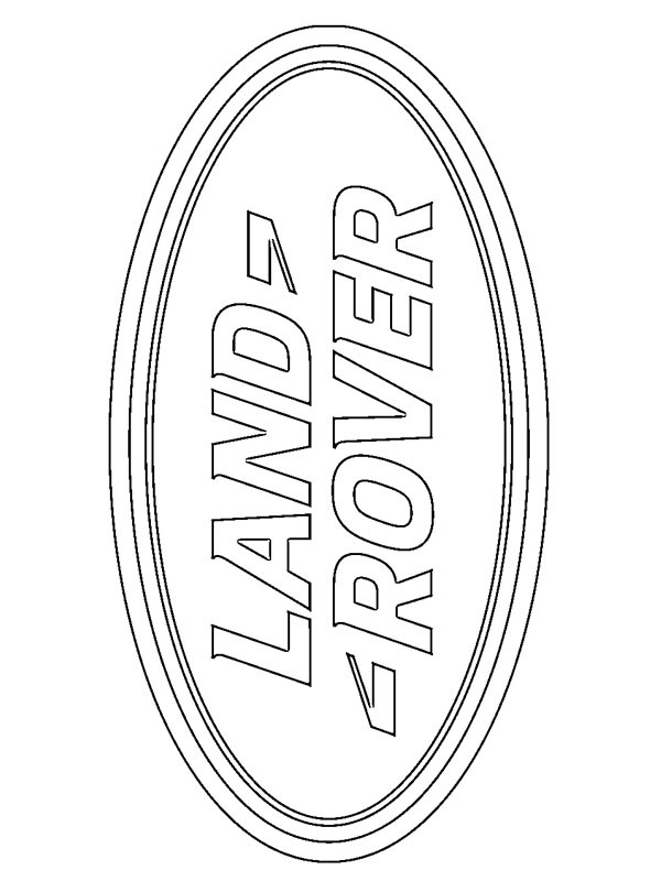 Land Rover logo kolorowanka