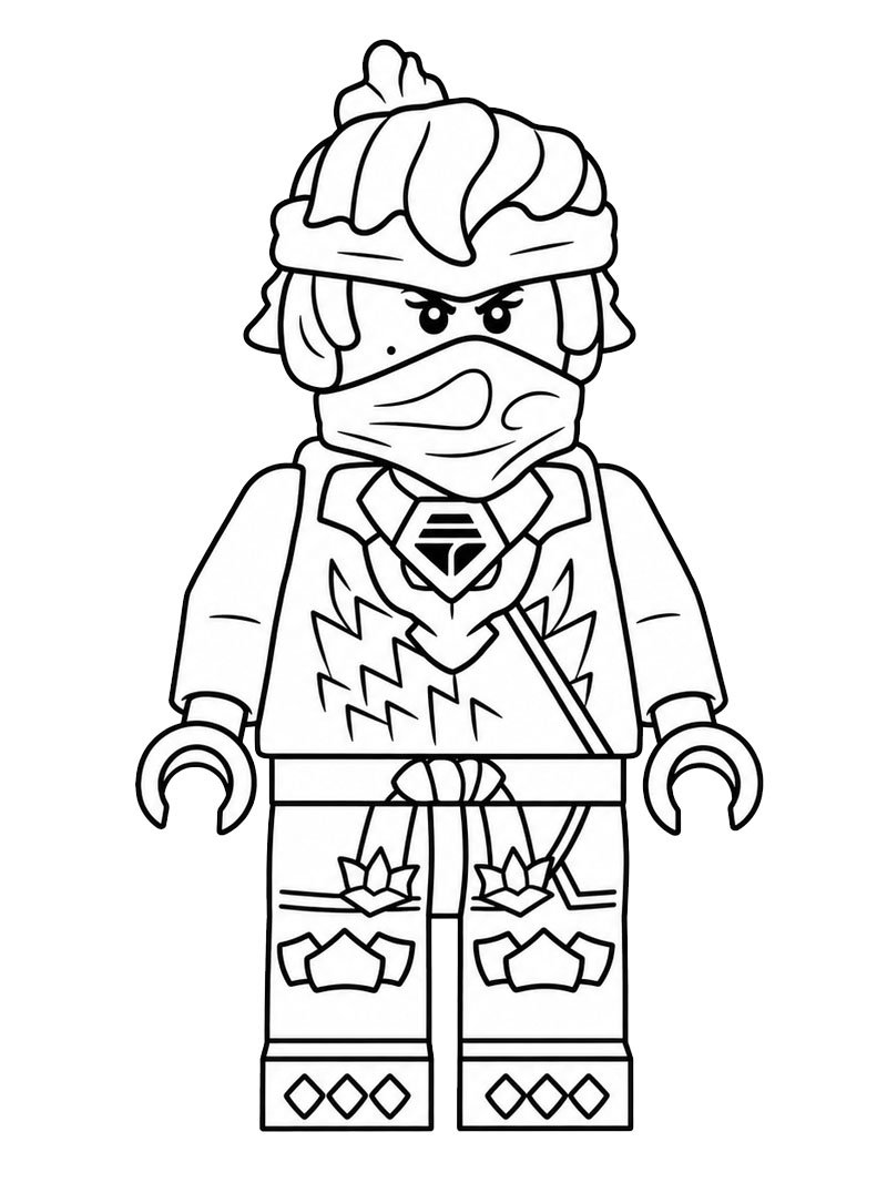 Lego ninjago nya kolorowanka