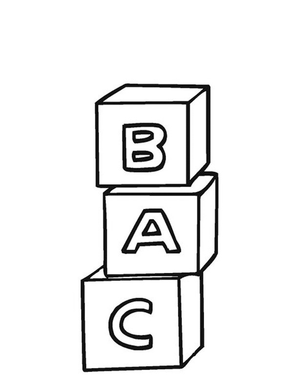 Bloki literowe kolorowanka