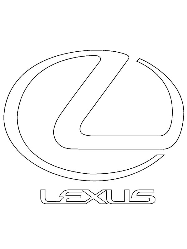 lexus logo kolorowanka
