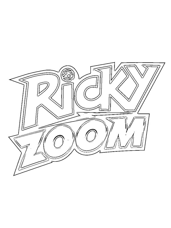 Logo Ricky Zoom kolorowanka