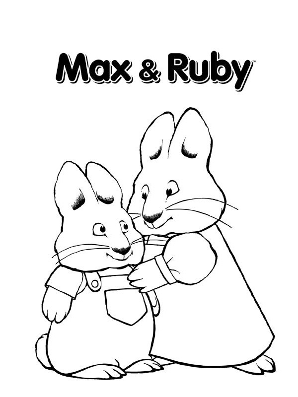 Maks i Ruby kolorowanka