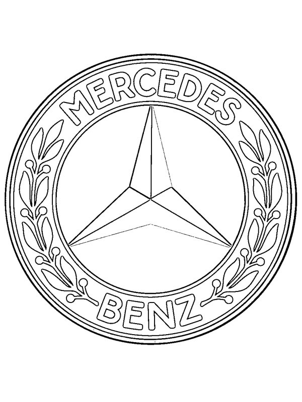 Mercedes-Benz logo kolorowanka