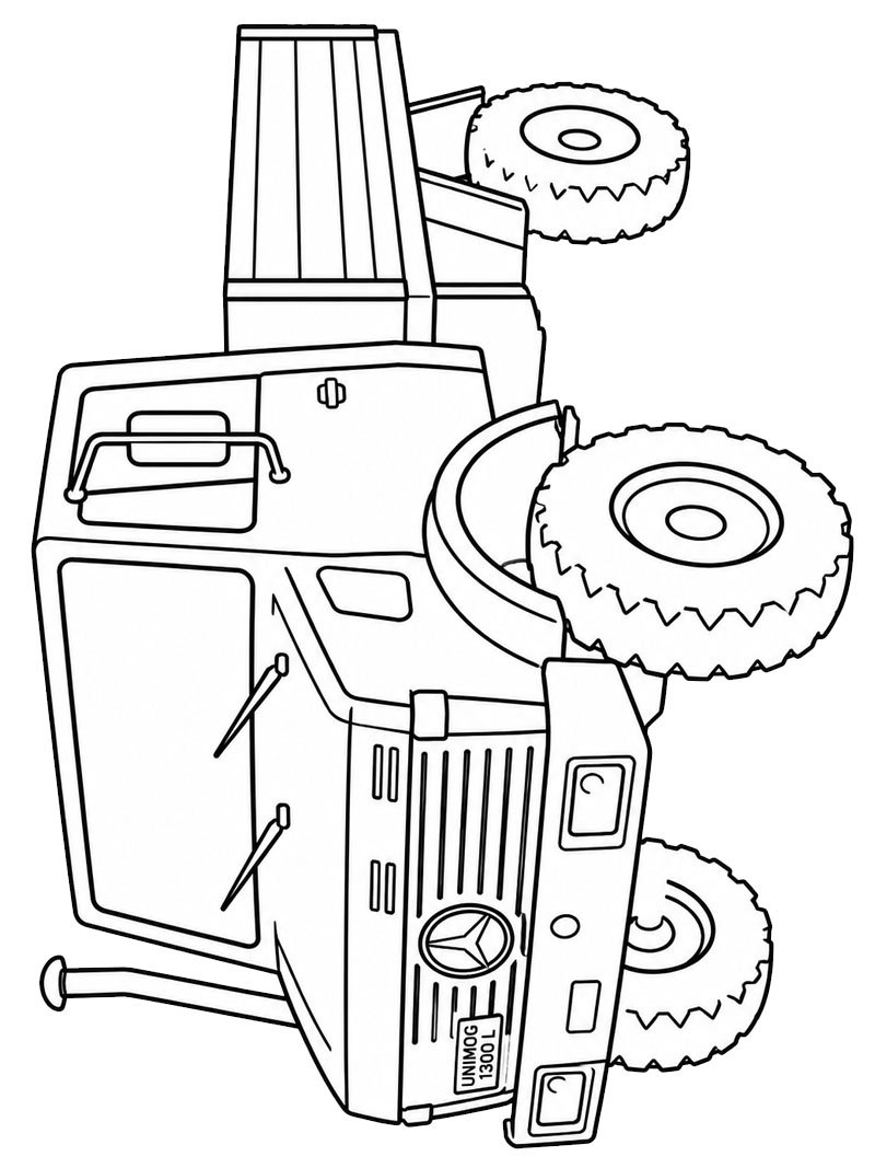 Mercedes Unimog 1300 L kolorowanka