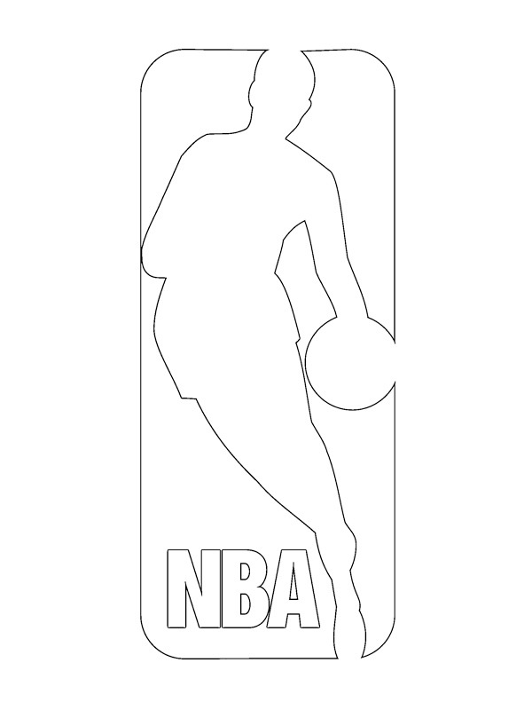 NBA logo kolorowanka