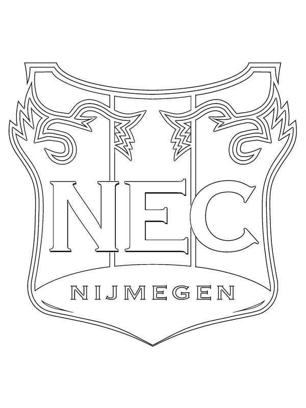 NEC Nijmegen kolorowanka