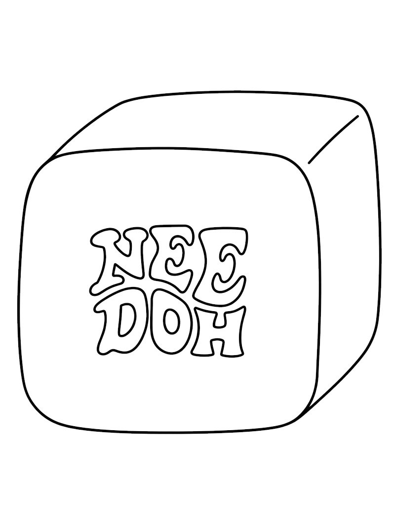 NeeDoh Nice Cube kolorowanka
