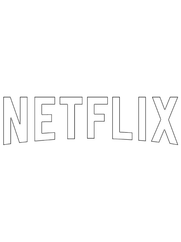 Logo Netflix kolorowanka