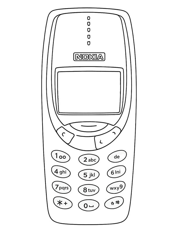 Nokia 3310 kolorowanka