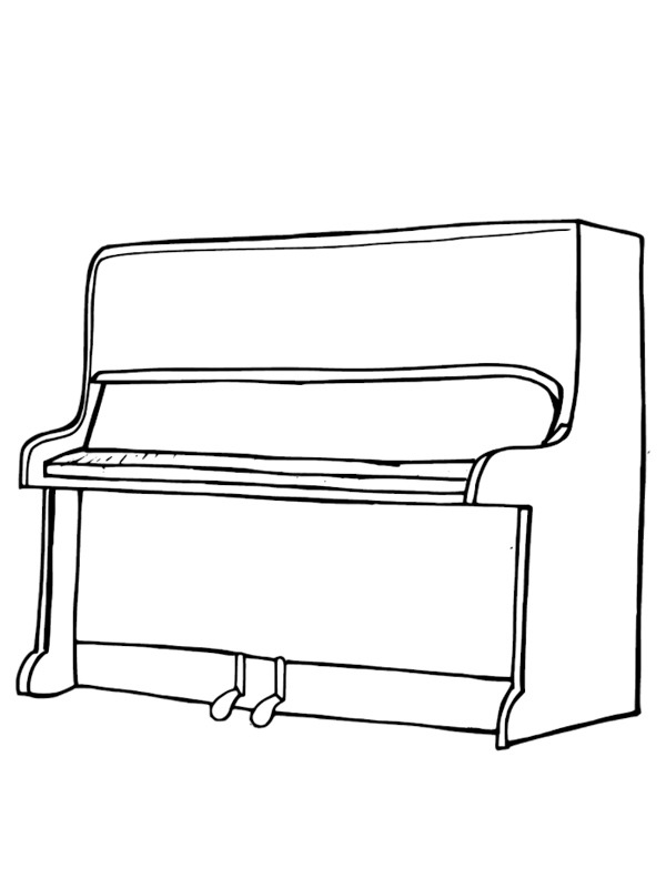 Pianino kolorowanka