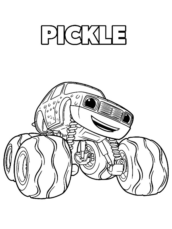 Pickle (Blaze i mega maszyny) kolorowanka