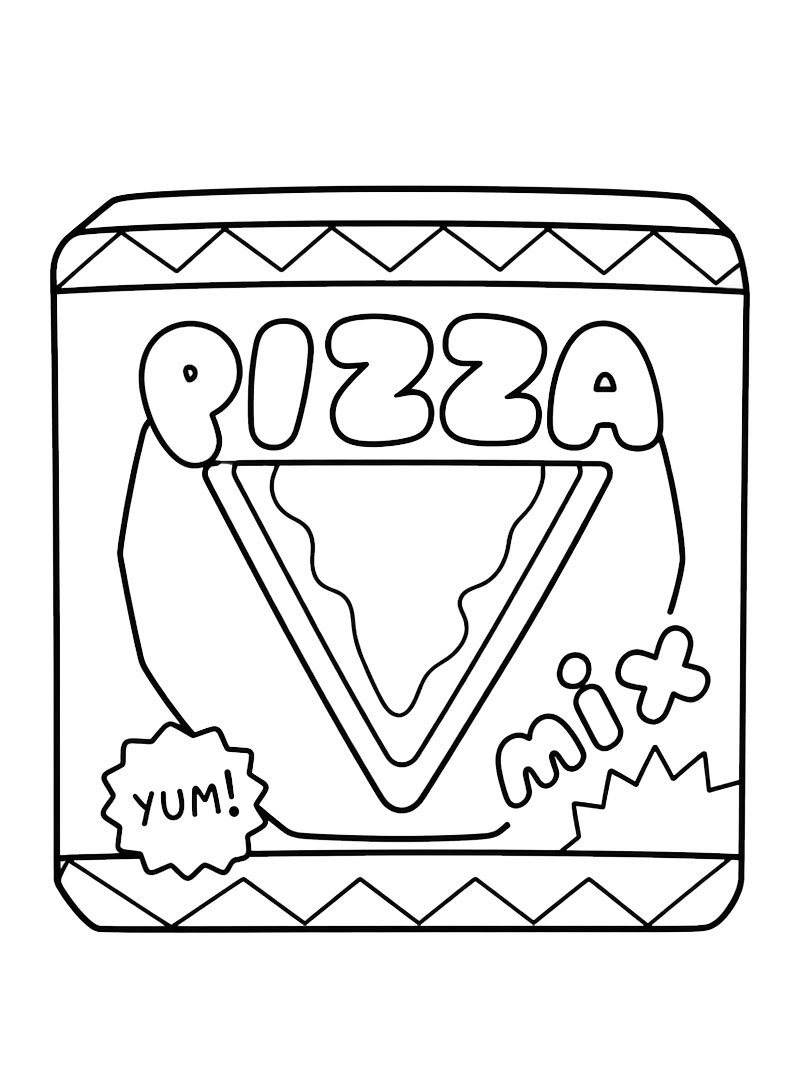 Pizza (Toca Boca) kolorowanka