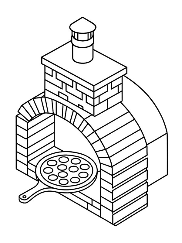 Piekarnik do pizzy kolorowanka
