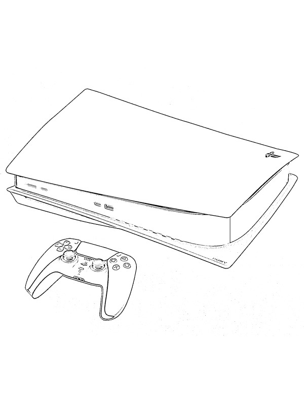 PlayStation 5 kolorowanka