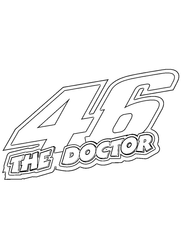 Valentino Rossi 46 the doctor kolorowanka