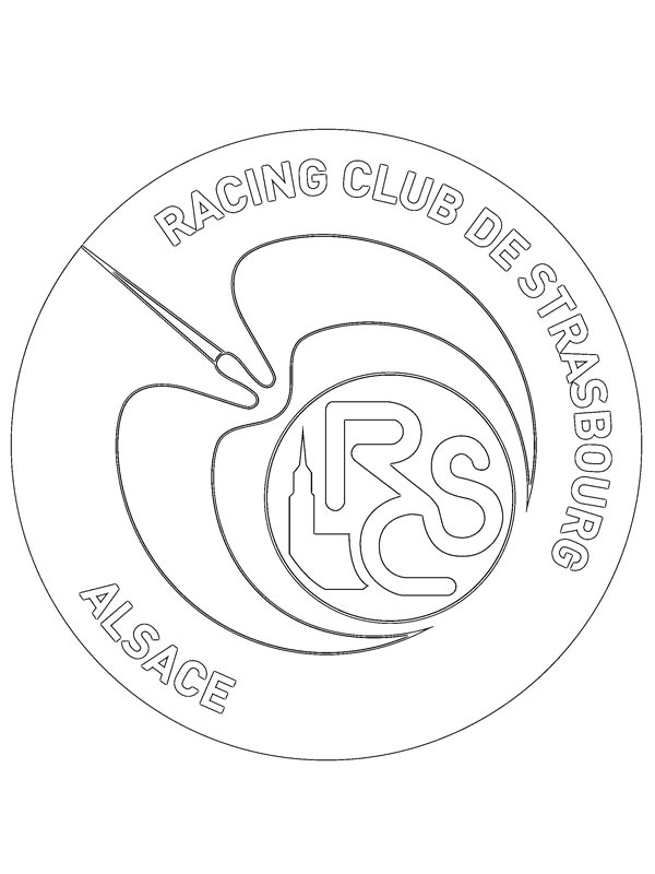 RC Strasbourg kolorowanka