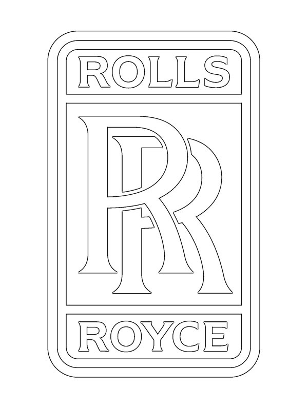 Rolls-Royce logo kolorowanka