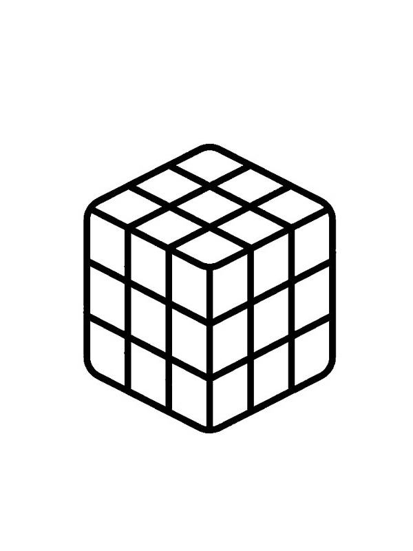Kostka Rubika kolorowanka