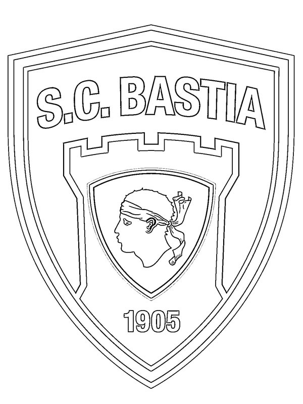 SC Bastia kolorowanka