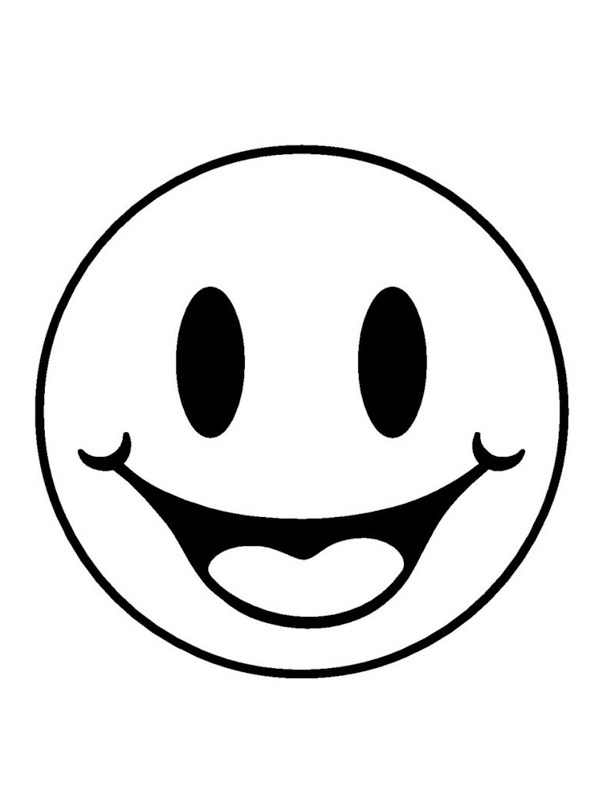 Smiley Emoji kolorowanka
