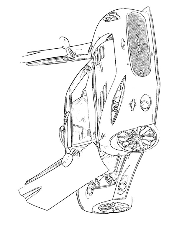 Spyker C8 Aileron kolorowanka