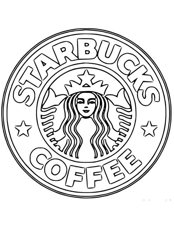 Starbucks logo kolorowanka