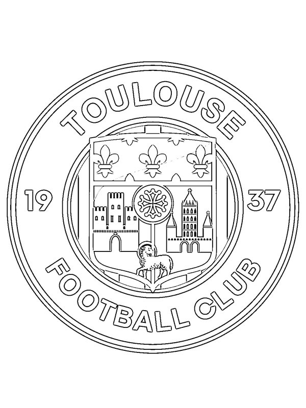 Toulouse FC kolorowanka